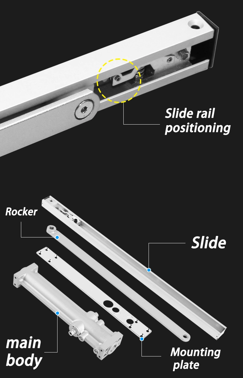 High Quality CE Enbedded Door Closer Heavy Duty Hydraulic Automatic Concealed Door Closer